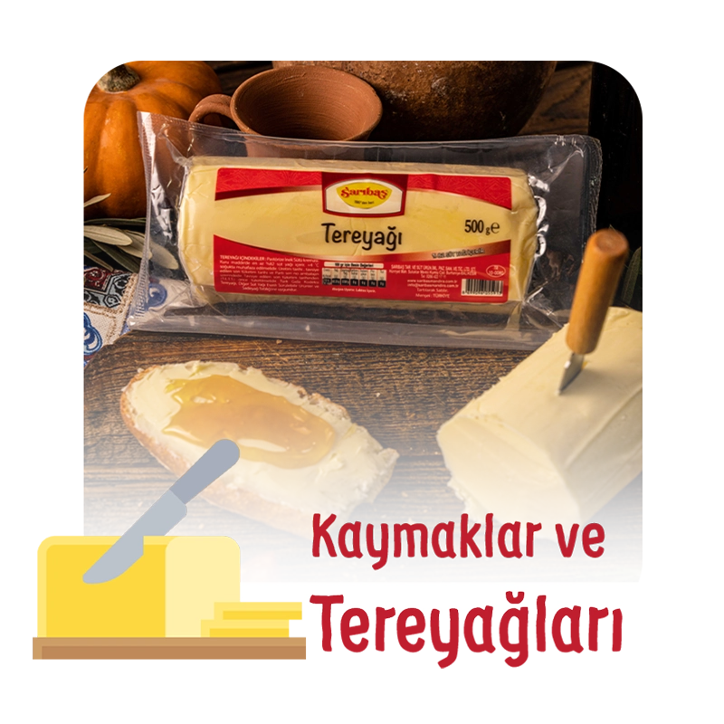 kaymak ve tereyağ