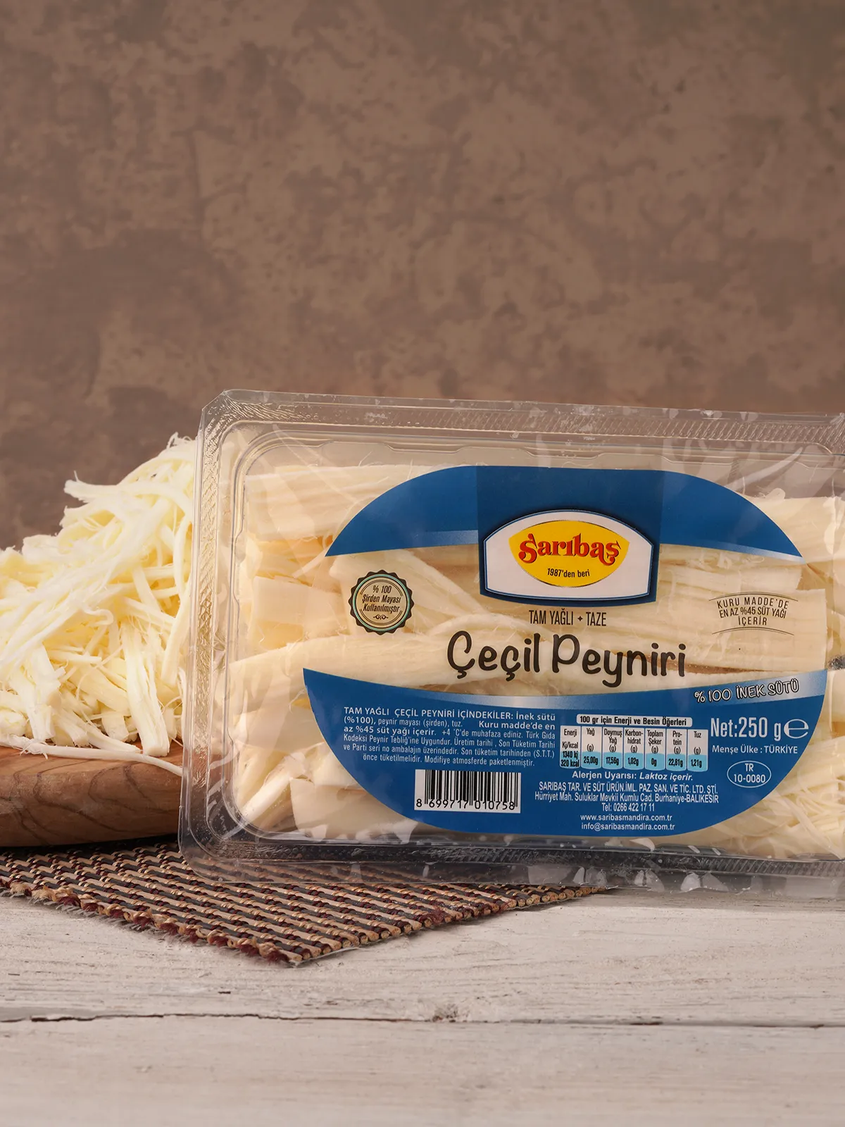 Tam Yağlı Çeçil Peyniri 250 GR