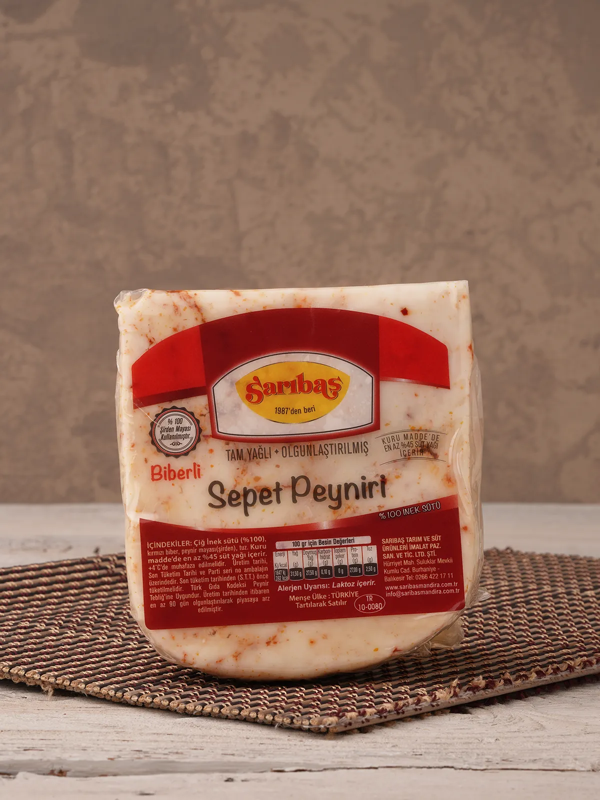 Kırmızı Biberli Sepet Peyniri – 350GR