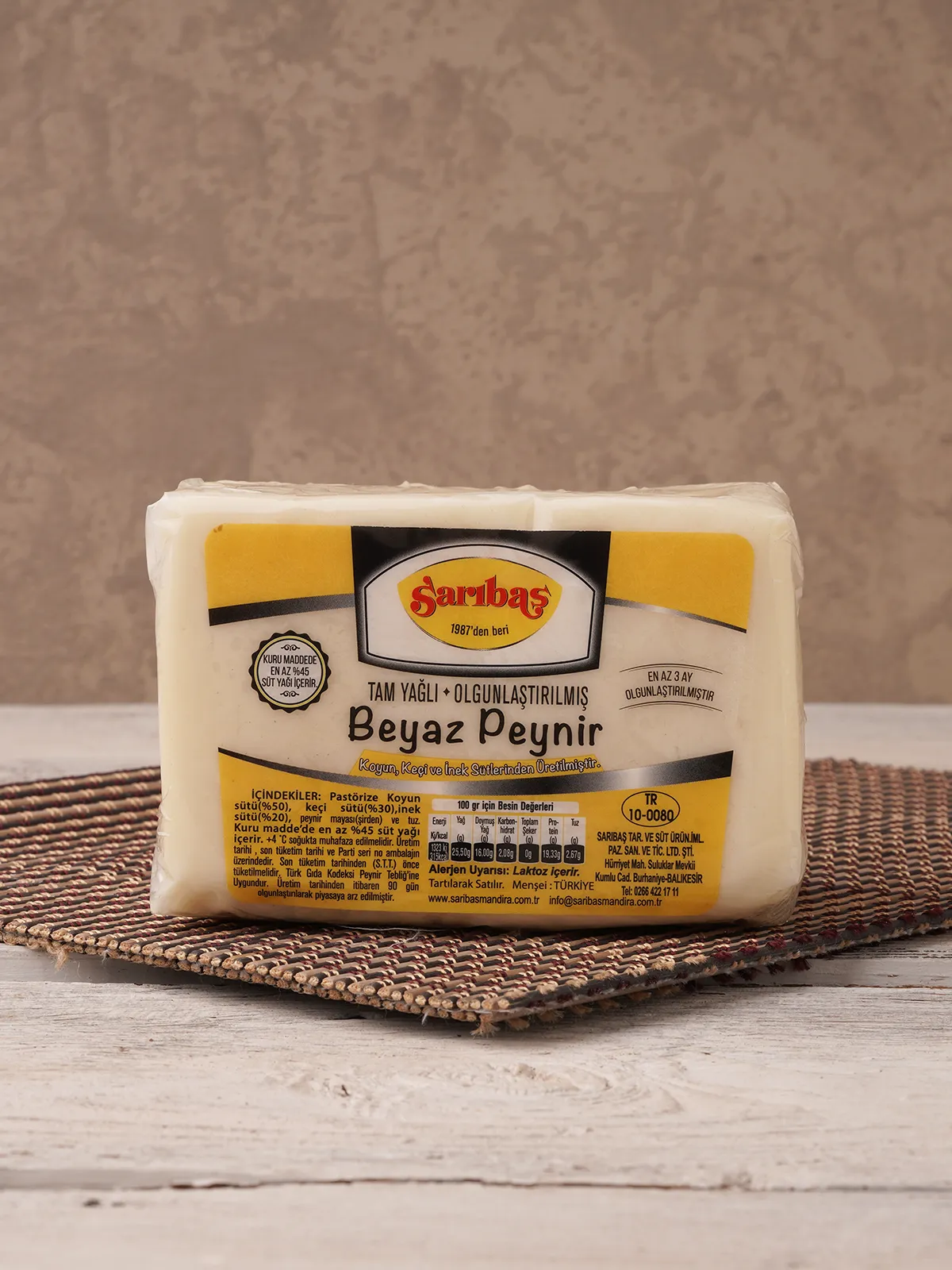 Tam Yağlı Beyaz Peynir Mevsim 700 GR