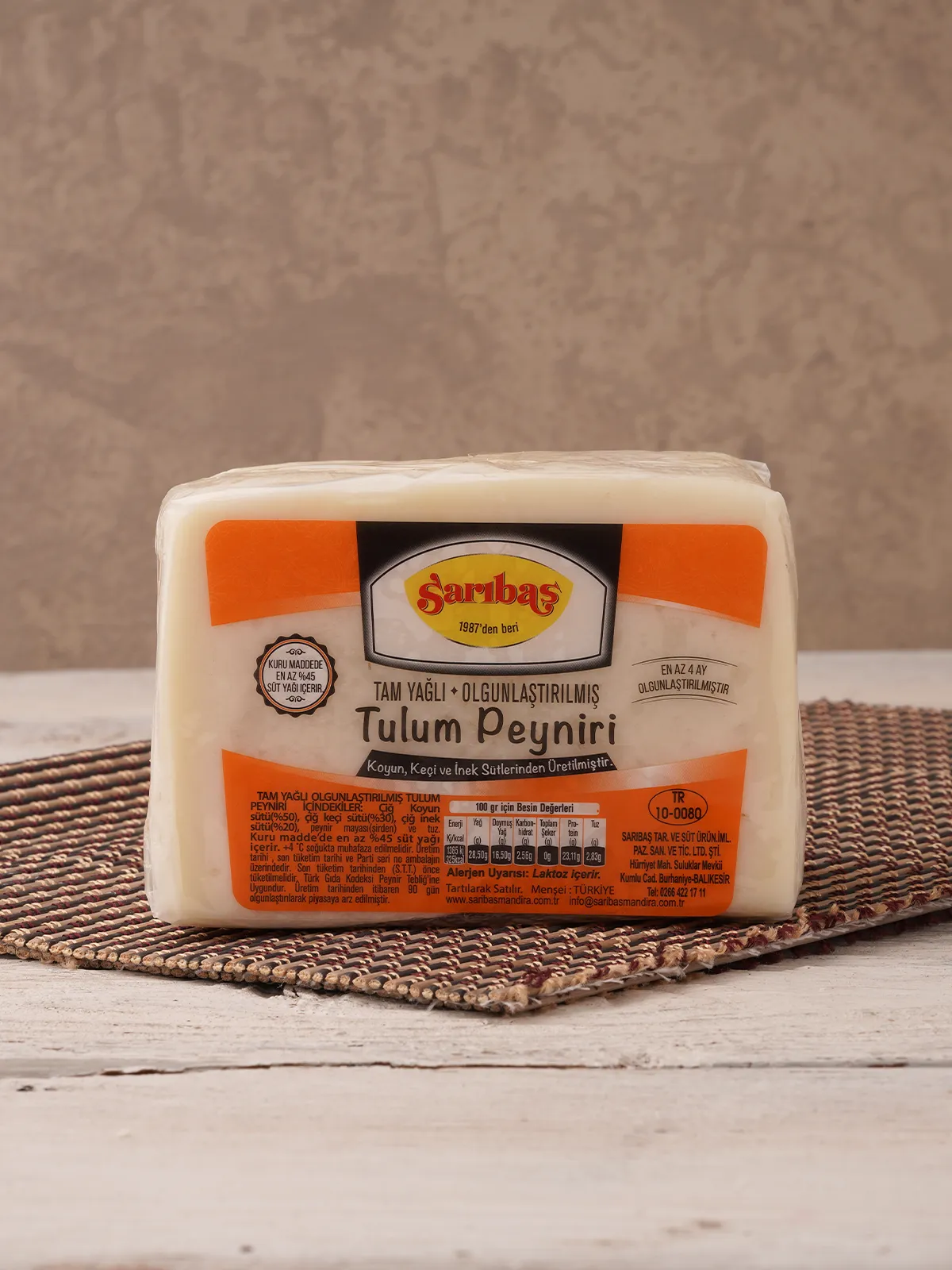 Tam Yağlı Mevsim Tulum Peyniri 500 GR