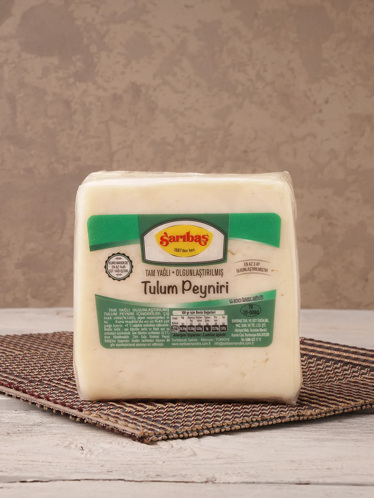 Tam Yağlı Teneke Tulum Peyniri 500 GR