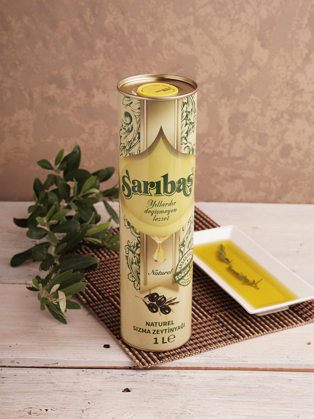 Soğuk Sıkım Teneke Zeytinyağı 1 LT