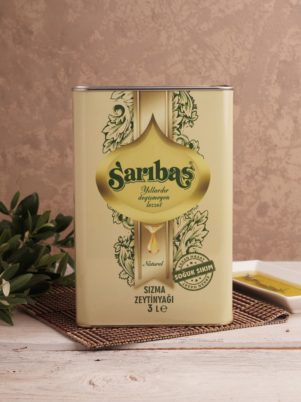Soğuk Sıkım Teneke Zeytinyağı 3 LT